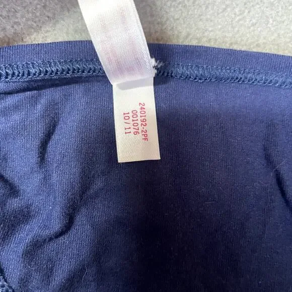 Victoria's Secret PINK 2011 Low Rise Thong Panty Blue Pink Heart Me Graphic RARE - Picture 6 of 6